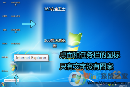 Win7旗艦版桌面圖標(biāo)有文字沒(méi)有圖案該怎么辦？