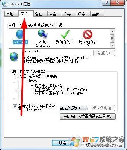 Win7如何設(shè)置可信任站點(diǎn)？
