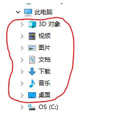 如何刪除win10此電腦左側(cè)導(dǎo)航欄中:視頻/圖片/文檔/下載/音樂？