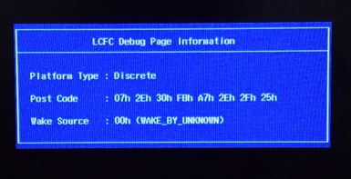 win10 筆記本開機(jī):LCFC Debug Page Information 該怎么辦?
