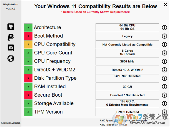 Win11配置檢測(cè)工具