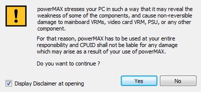 powerMAX(電腦拷機(jī)測試軟件) V1.00.1 綠色版