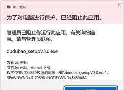 Win11為了對電腦進行保護,已經(jīng)阻止此應用的解決方法
