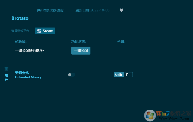 Brotato無(wú)限金錢(qián)修改器 v2022.10最新版