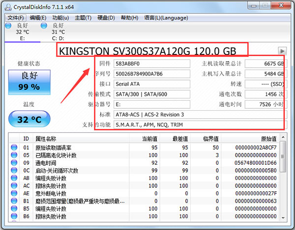 CrystalDiskInfo(硬盤(pán)信息檢測(cè)工具)