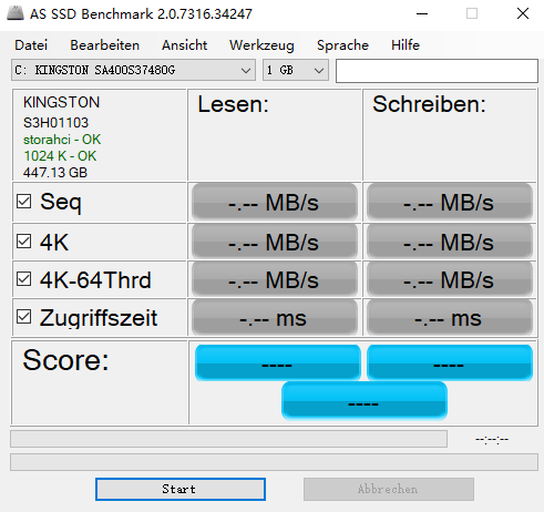 AS SSD Benchmark漢語(yǔ)版
