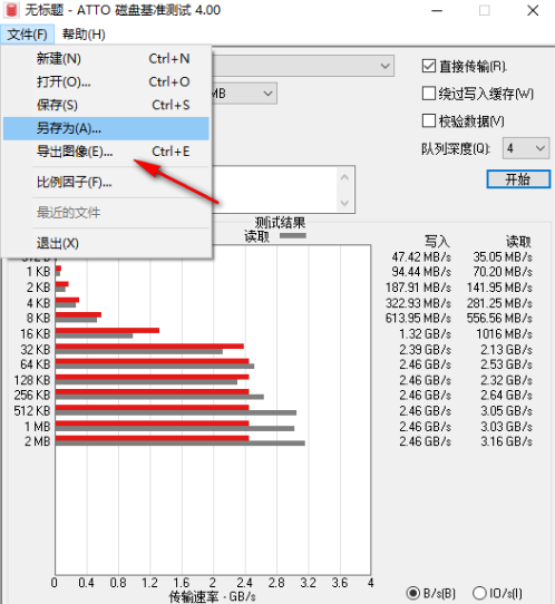 ATTO磁盤(pán)基準(zhǔn)測(cè)試
