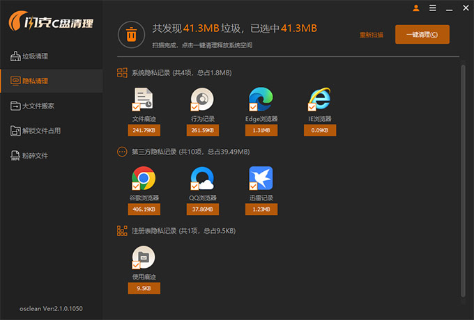 閃克C盤清理