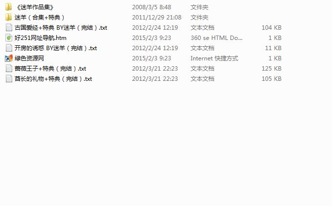 迷羊小說合集下載txt版52本